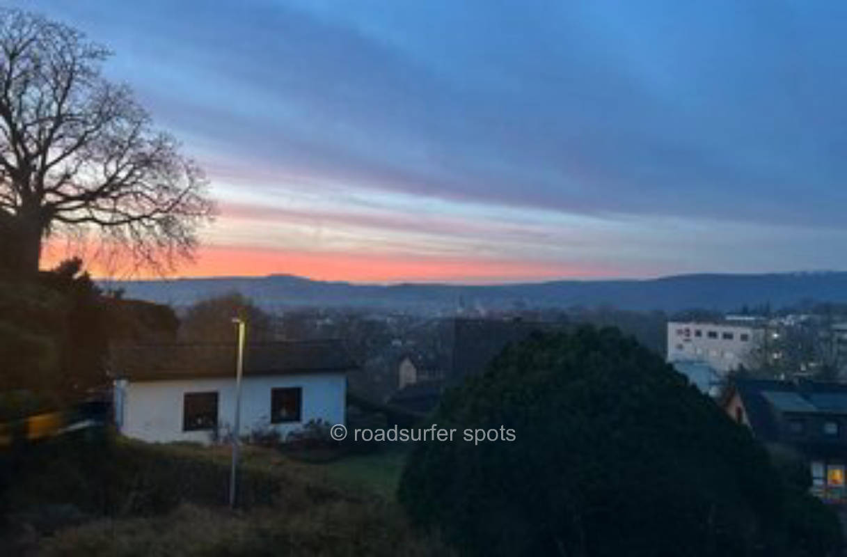 Camping mit Blick in das Weserbergland