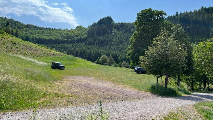 Idyllischer stellplatz im schwarzwald natur pur