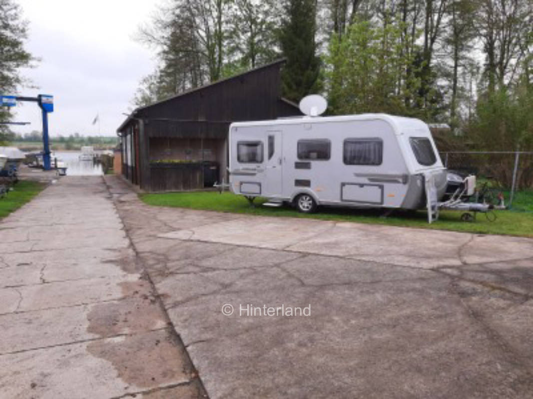 Camping at the shipyard