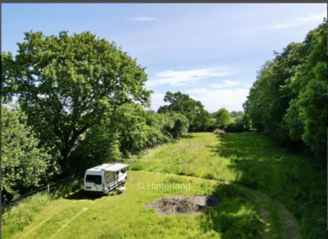 Ries paradise, meadow in solitary location on the edge of the forest