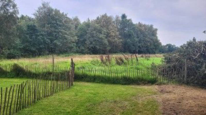 Parking space in the green by the North Sea