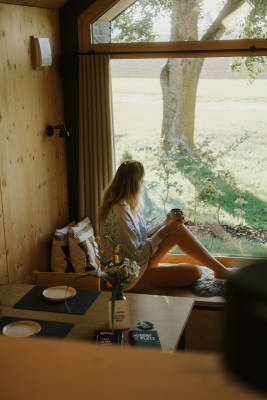 Exclusive tiny house panoramic view