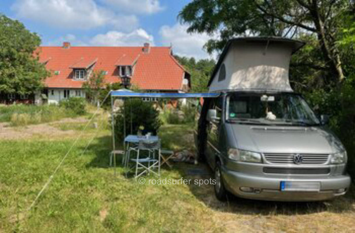 Garden pitch in the Schaalsee biosphere reserve