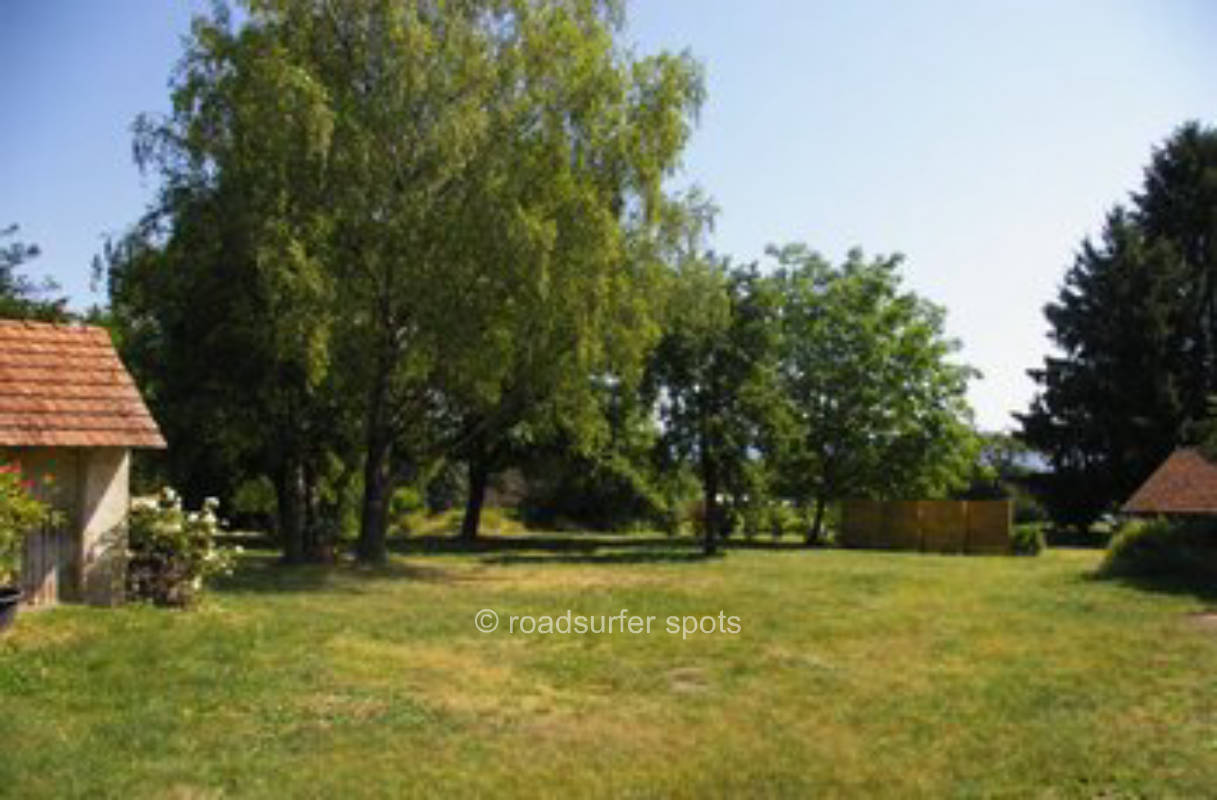 Camping hinter dem Weingut