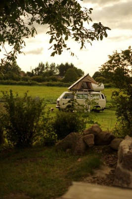 Idyllic spot on the farm by the Baltic Sea