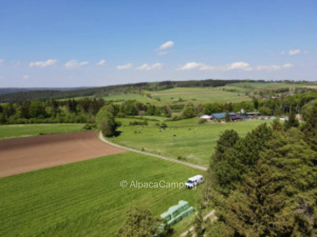 Hochzeitswiese mit Eifelblick als wunderschöner Campingplatz / Stellplatz  Nr.1
