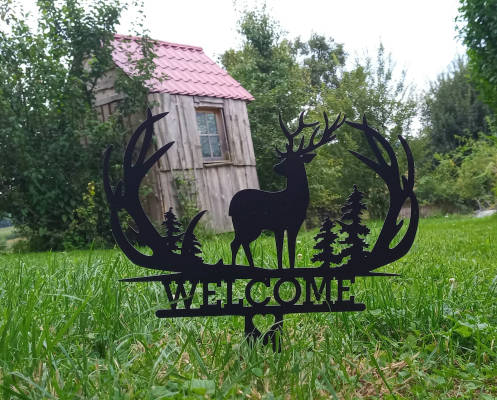 Campen auf dem bauernhof