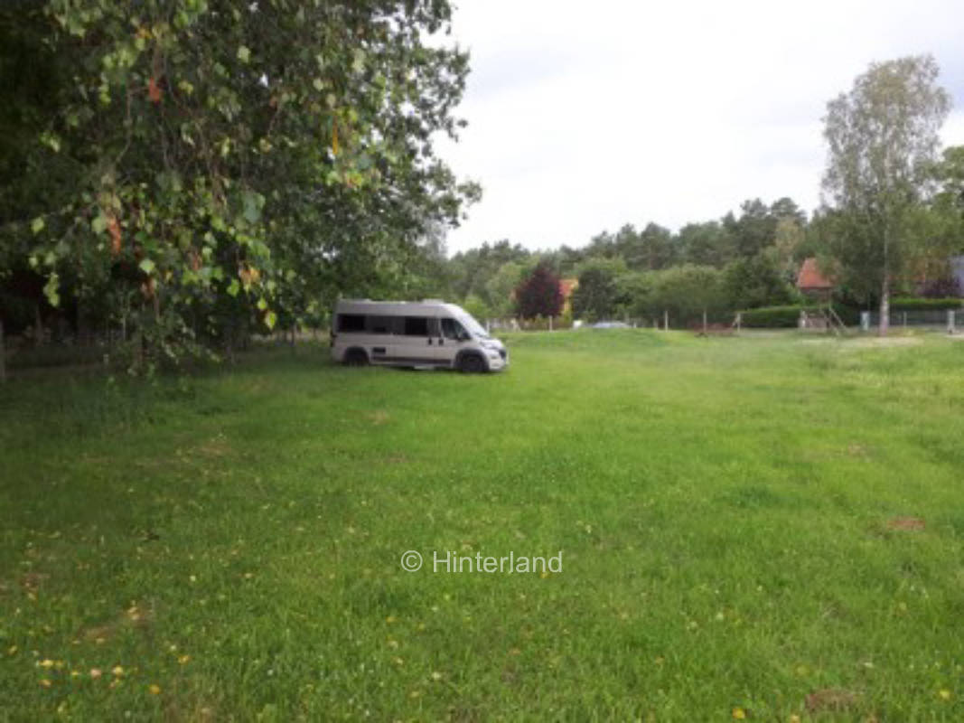 Meadow on the edge of the village in the south of Mecklenburg