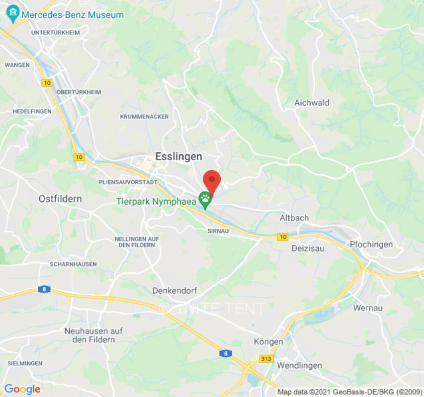 Zeltplatz in Esslingen am Neckar, privater Stellplatz