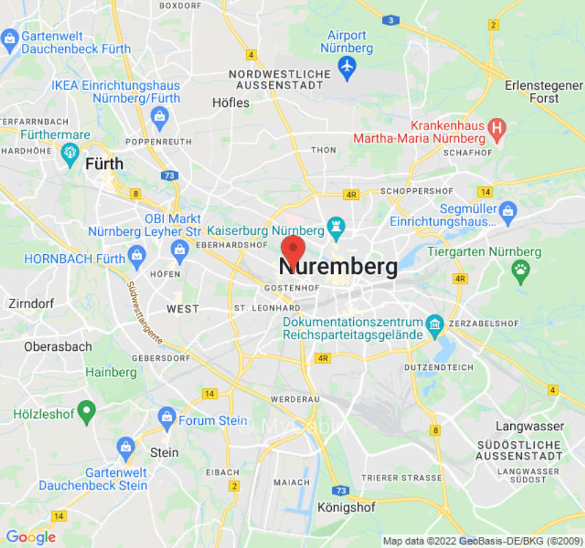 Nürnberg, zentrale Lage