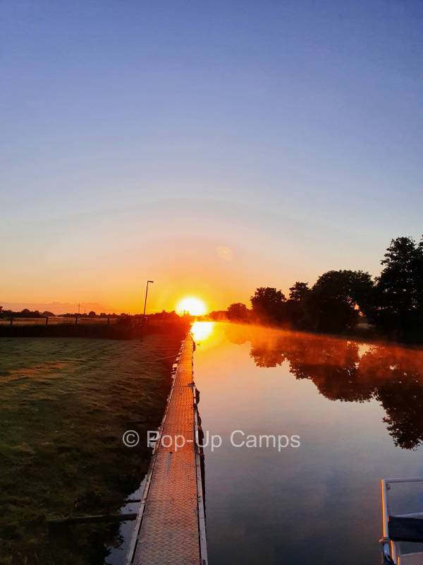 Camping at the boathouse