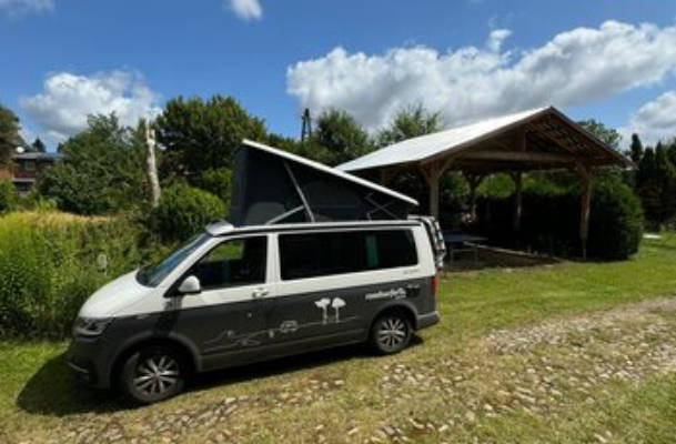 Camping in the Garten Entenfisch Garden