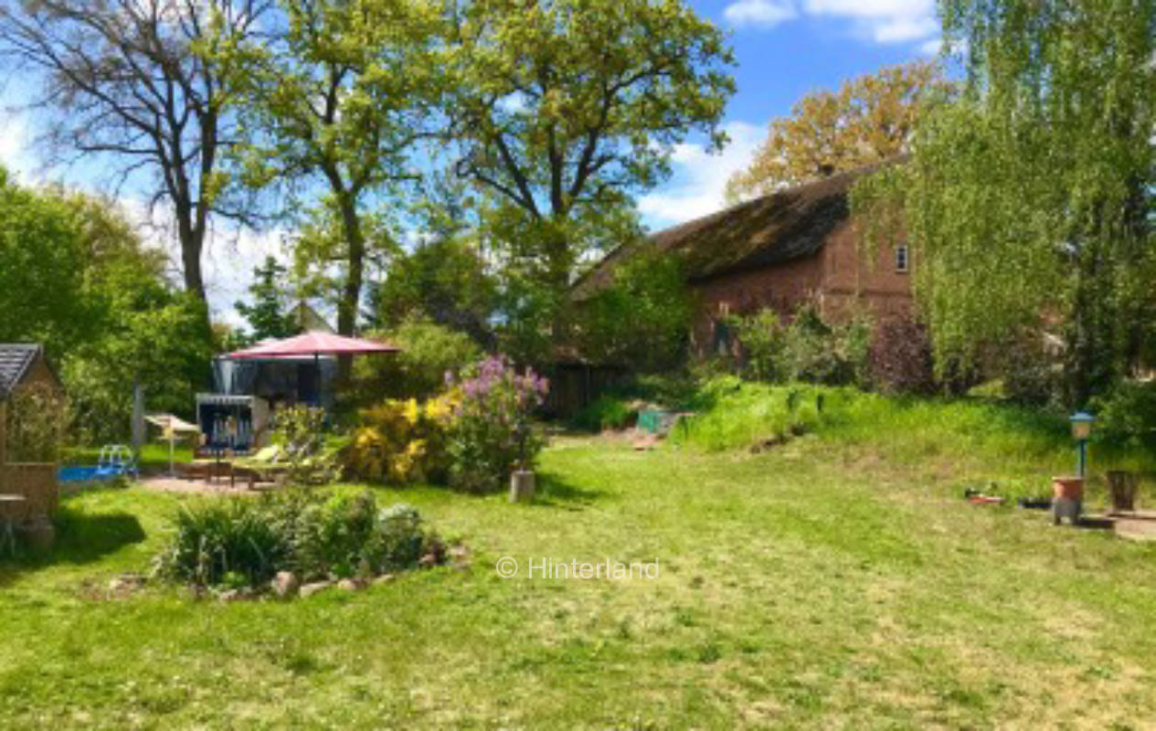 Idyll with pool and fireplace