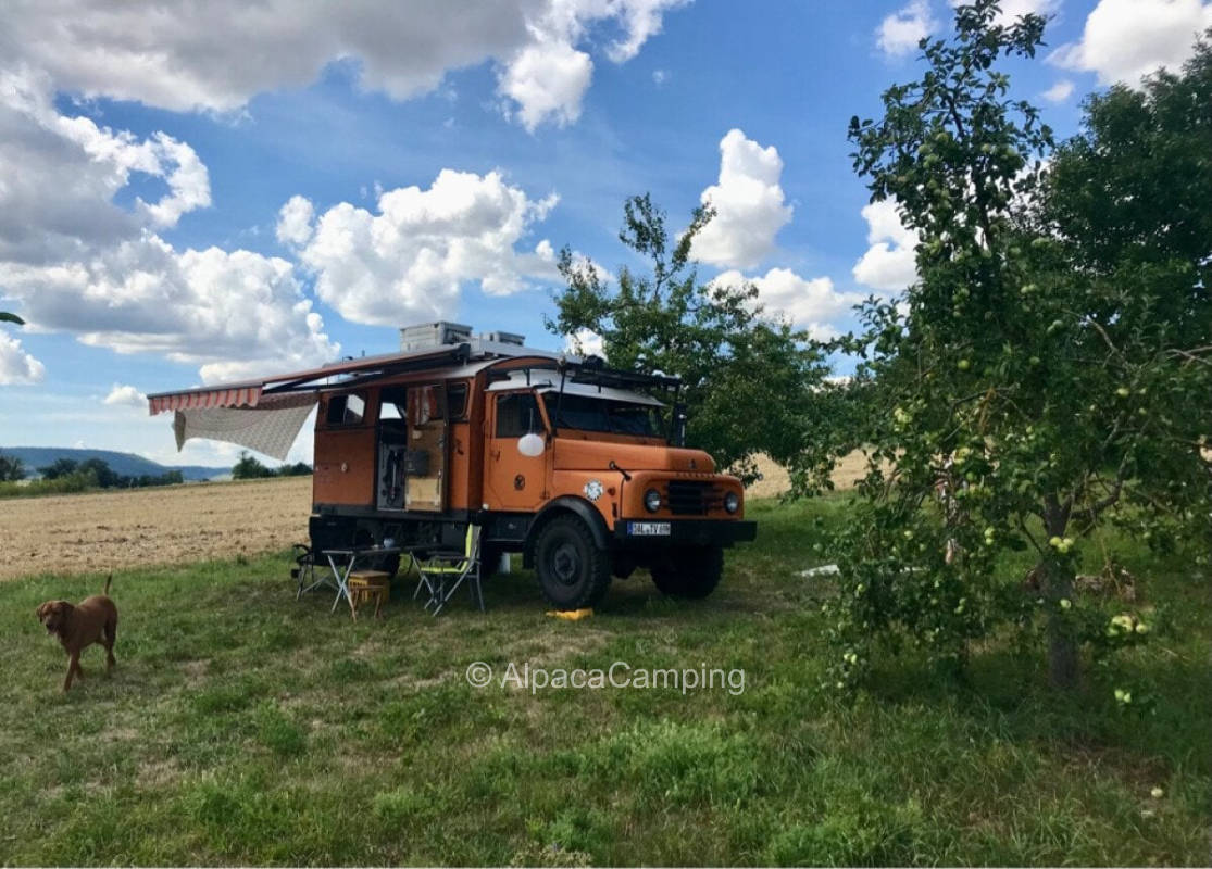 "Wild Camping" in Orchard/Streuobstwiese with View in Nördlinger Ries #1