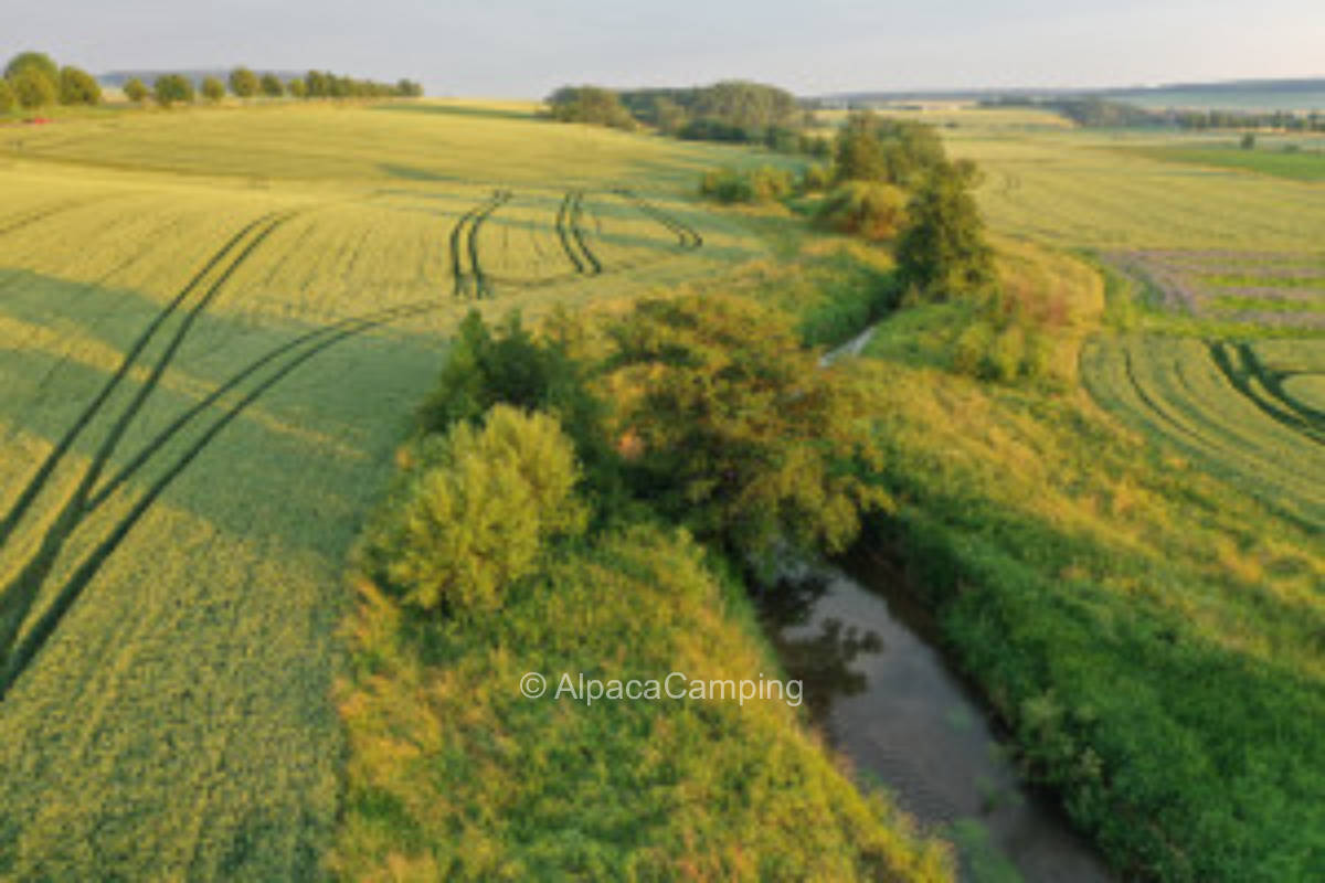 Naturcamping mit Sundowner, Lagerfeuer und Eisvogel