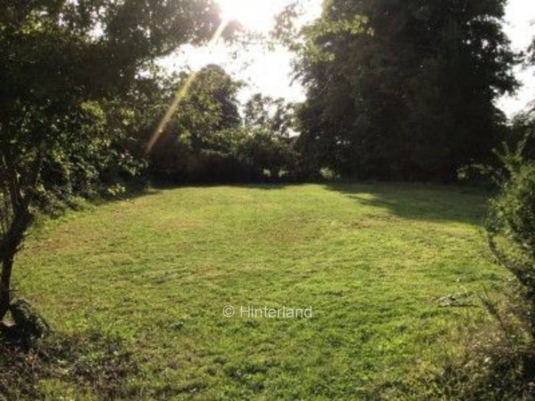 Private pitch on meadow with view of fields