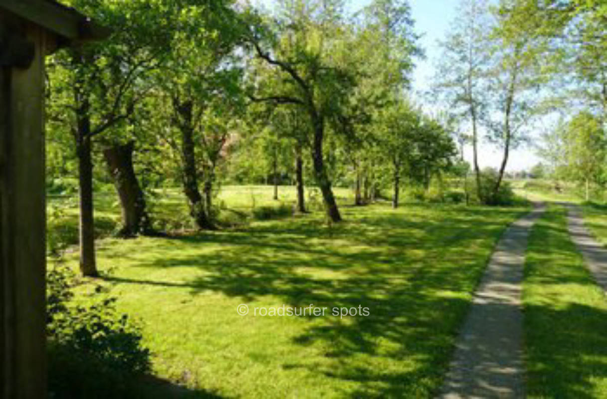 Idyllic garden square