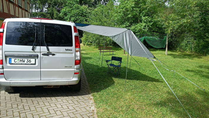 Quiet pitches tent meadow