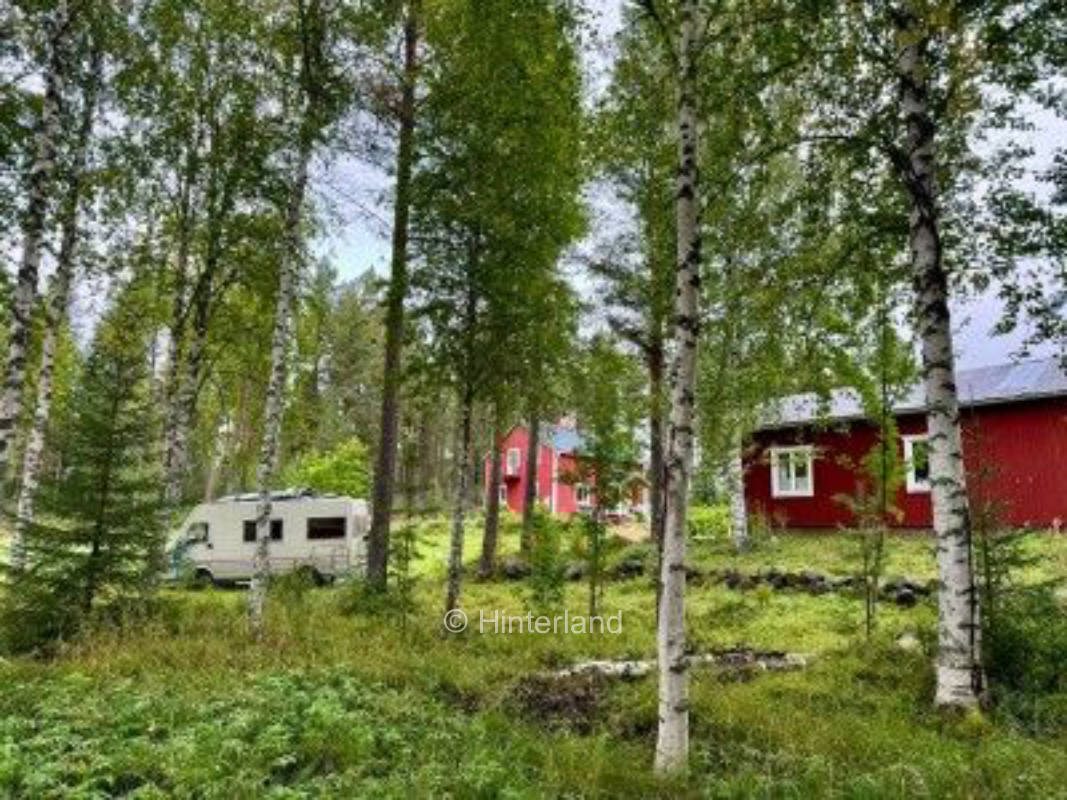 Bauernhof inmitten der schwedischen Natur , privater Stellplatz