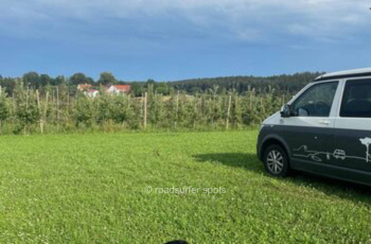 Campingplatz beim Obstbaumpanorama 