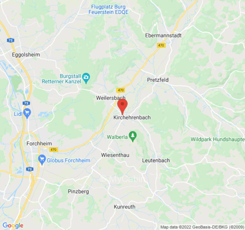 Camping site at the foot of the Walberlas in Franconian Switzerland