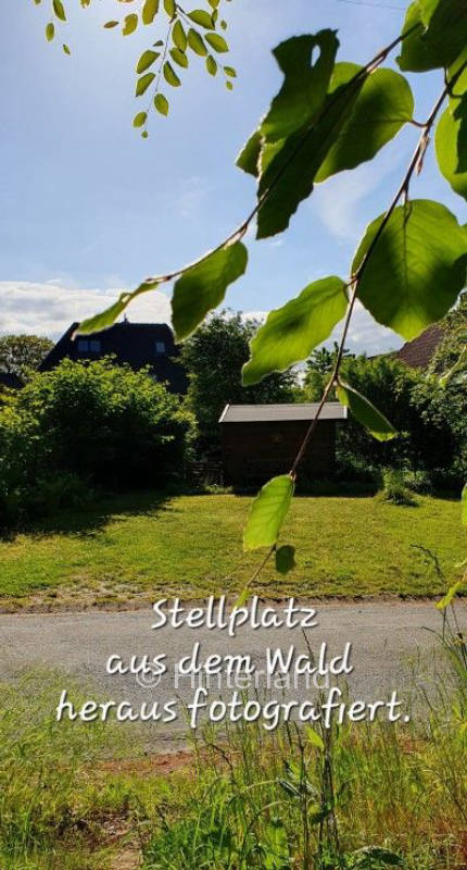 Kleiner Platz am Dorfrand direkt am Wald.