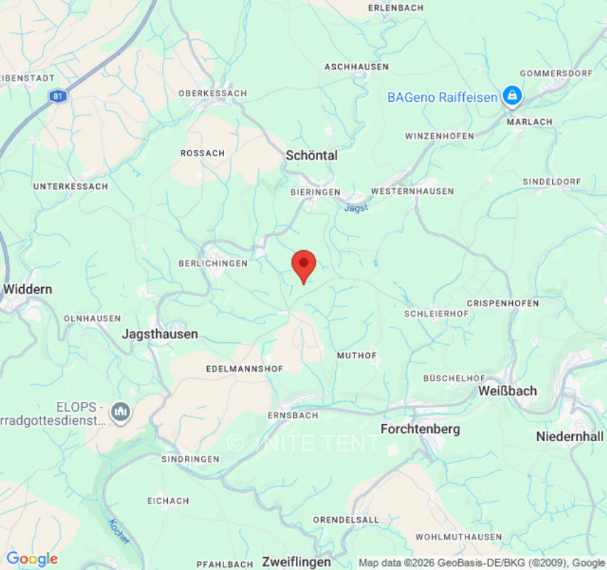 Zeltplatz in Schöntal