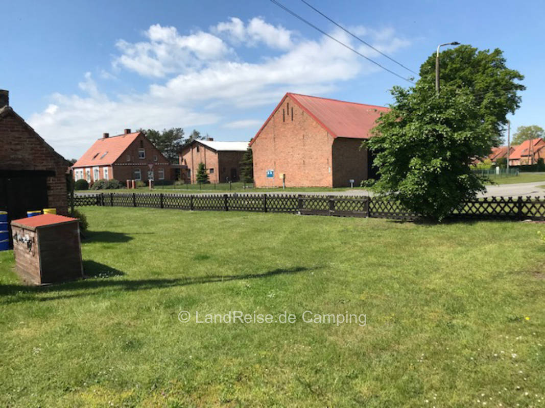 Small village with a lot of forest near the river Elbe