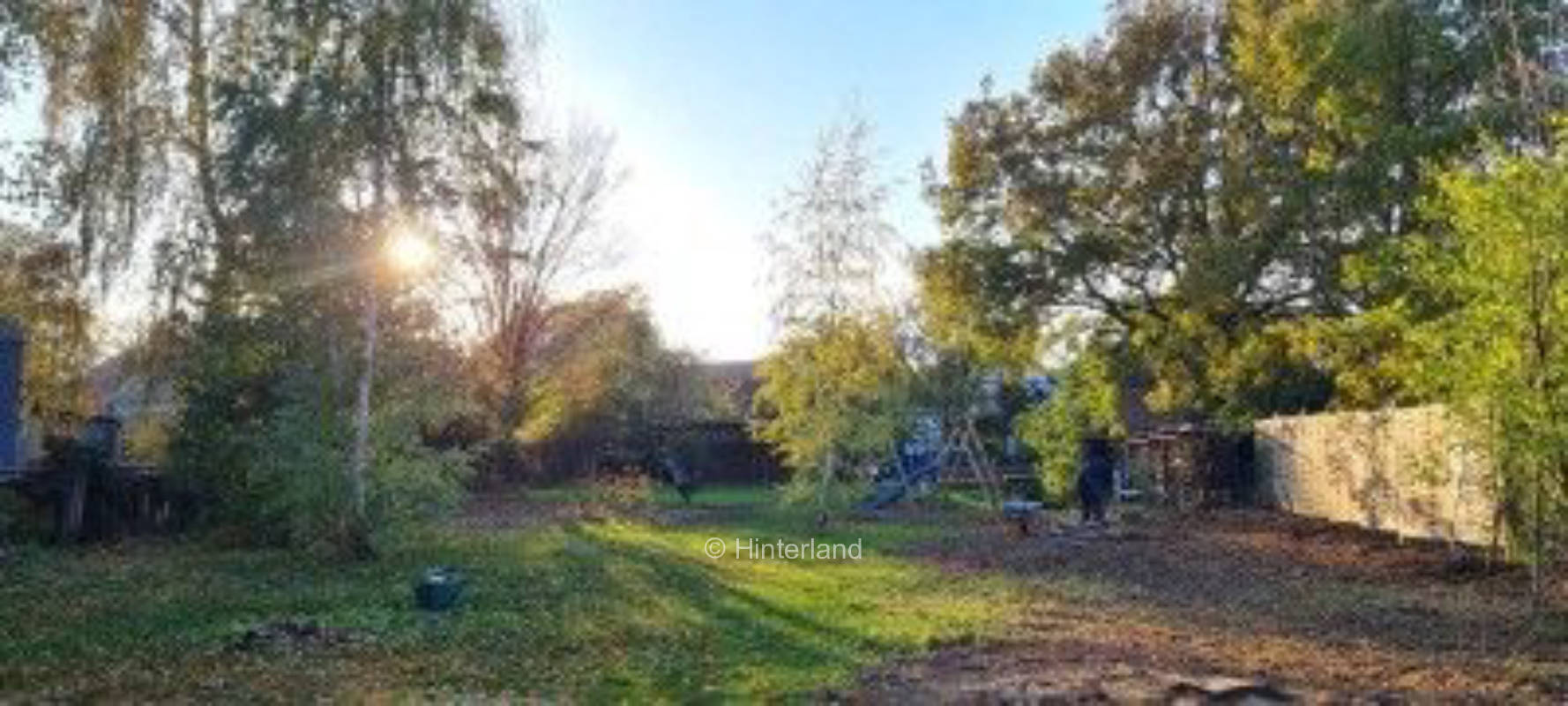 Vegetable garden in the village center