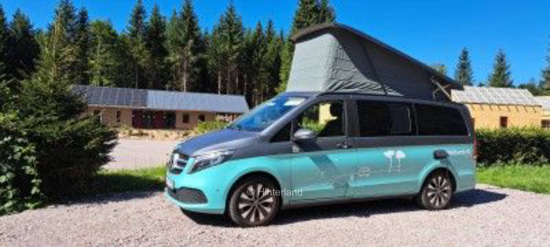 Platz im alten Waldbad mitten im Thüringer Wald