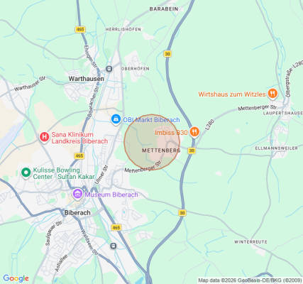 Zeltplatz in Biberach an der Riß