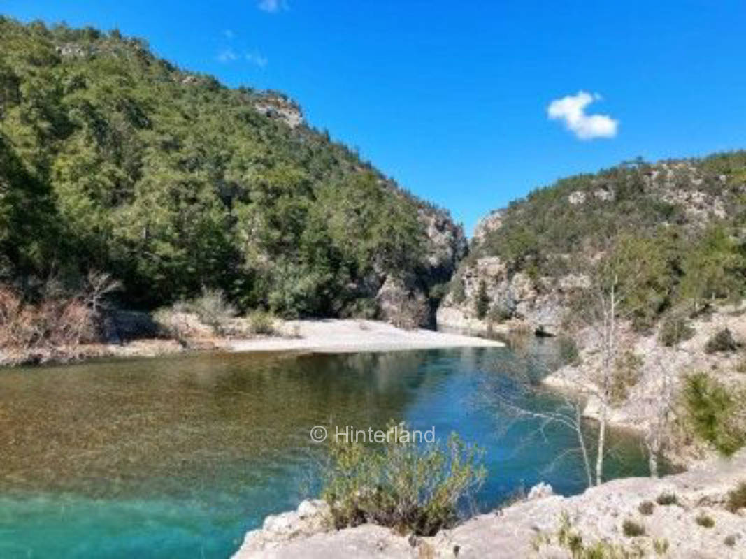 Stellplatz im Naturschutzgebiet – Köprülü Canyon