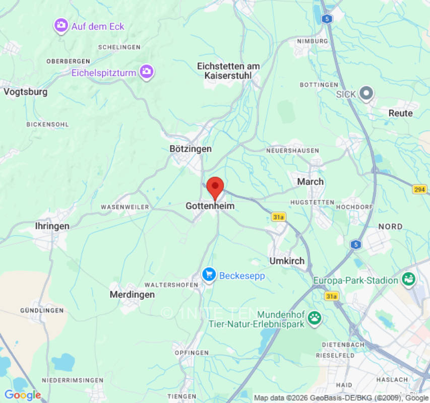 Zeltplatz in Gottenheim, privater Stellplatz