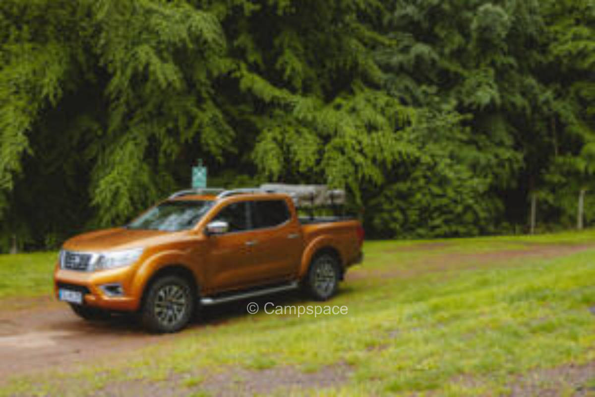 Small campsite in the Thuringian Forest
