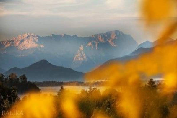 Aufwachen mit Blick über das Murnauer Moos 
