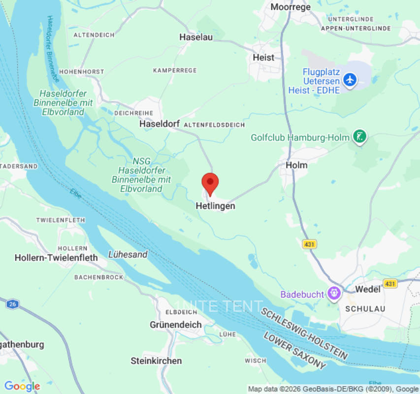 Zeltplatz in Hetlingen