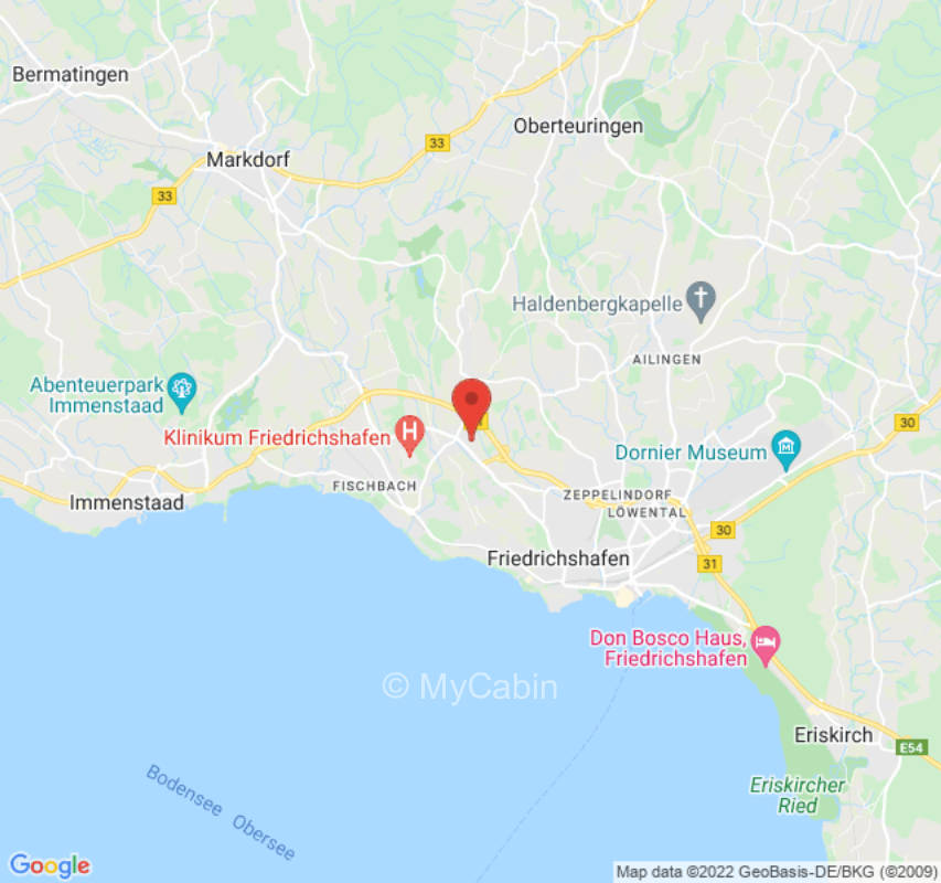 Meadow with view of Bodensee apple trees