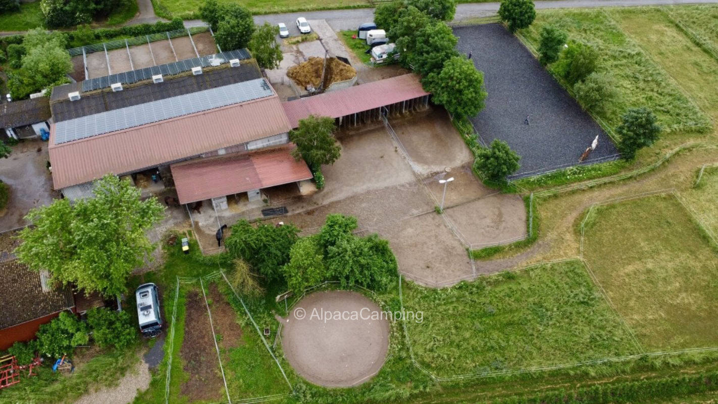 At the paddocks near the adventure park Tripsdrill