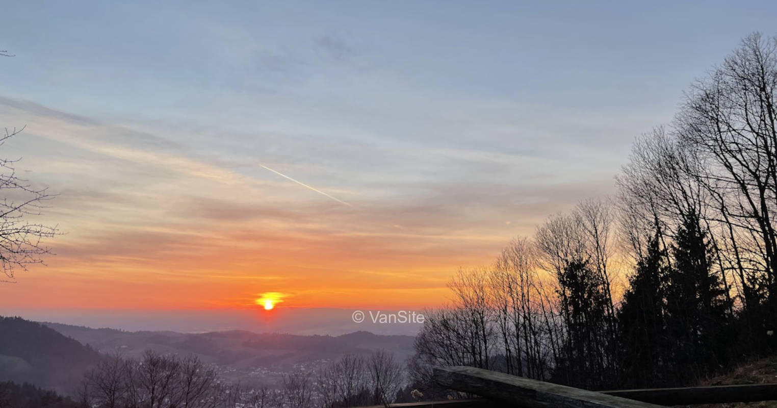 Pitch with fireplace on the edge of the forest