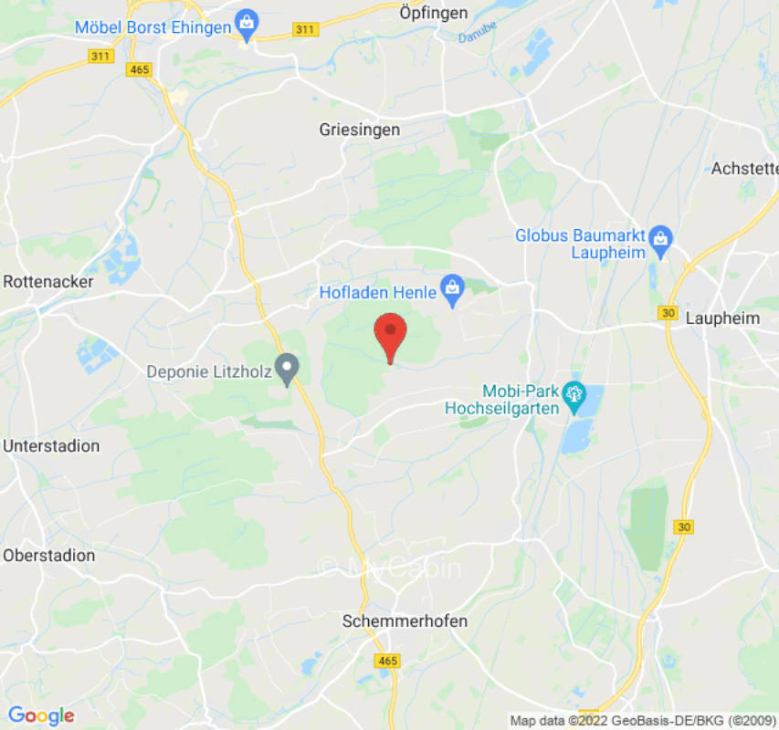 Place directly on the edge of the forest