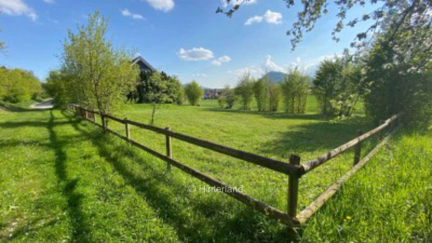 Sunny meadow in solitary location only 20 min. to Lake Constance