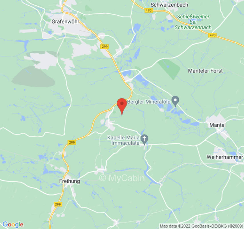 Idyllic forest meadow in the Upper Palatinate region