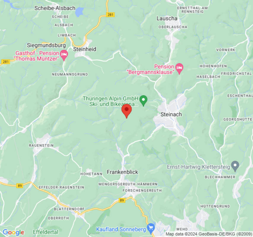 Campingplatz mitten im Wald