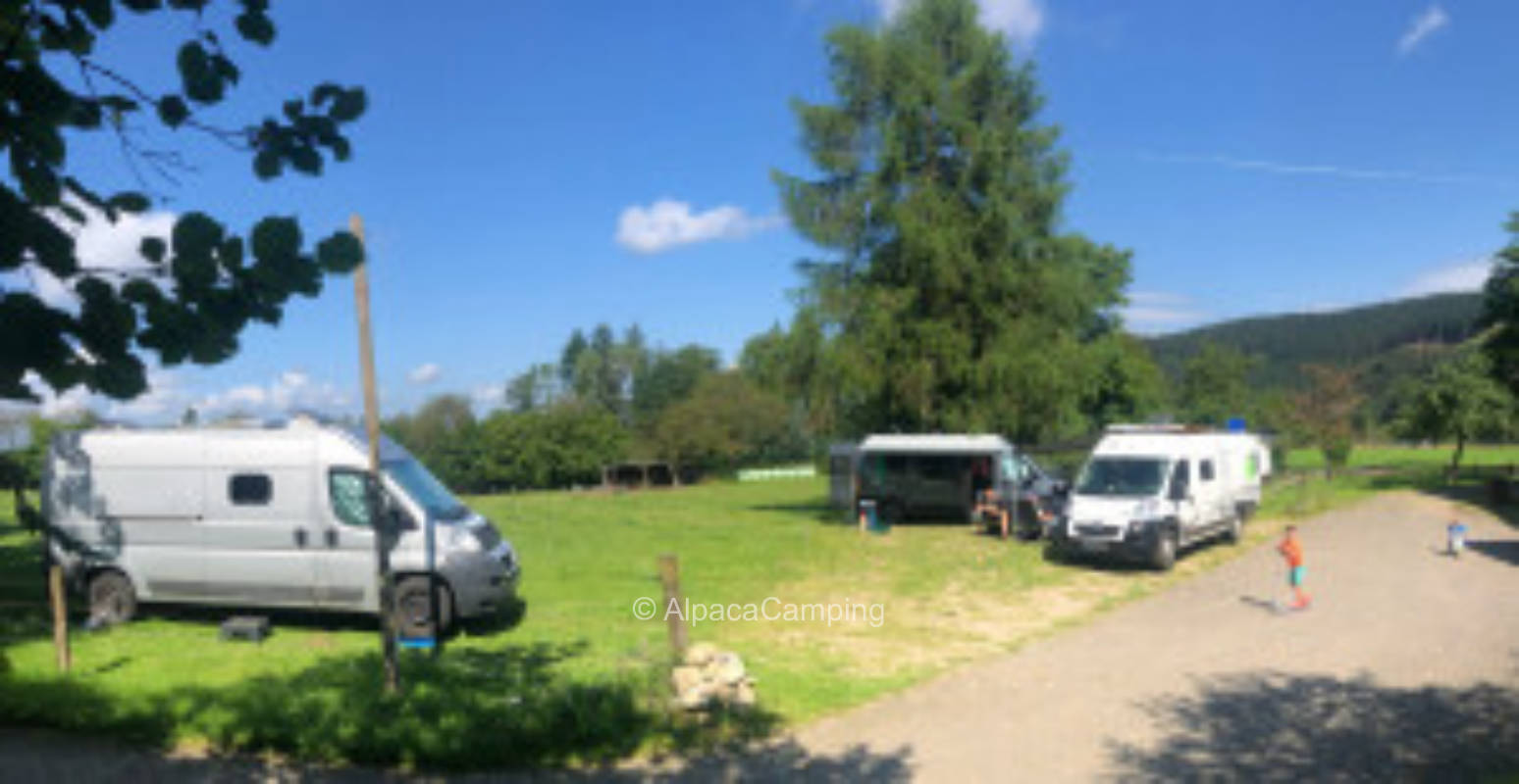 Wunderschöner Stellplatz auf einer saftig grünen Wiese mit Weitblick im Sauerland  #2