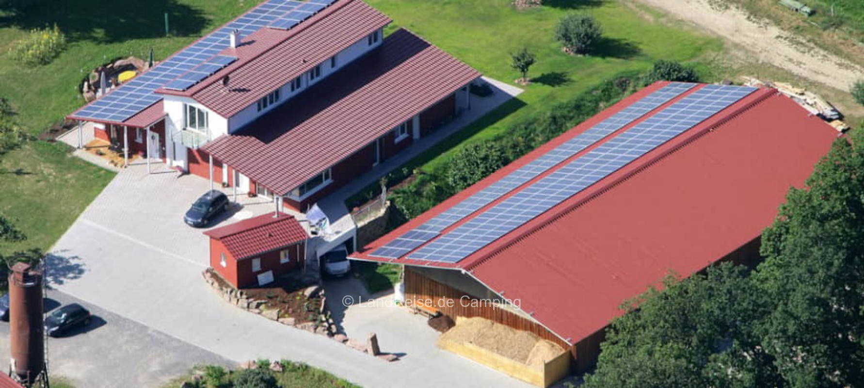 Stellplatz beim Ferienhaus