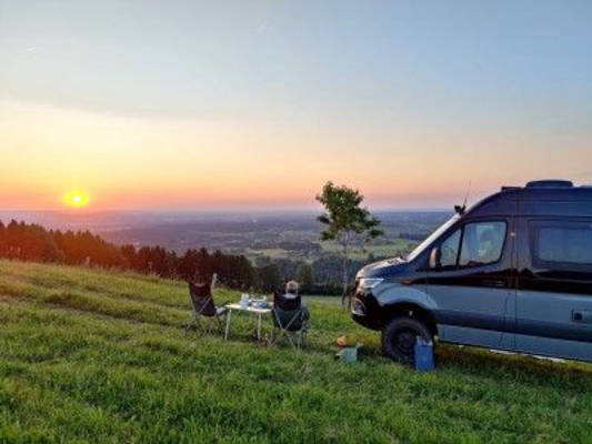 Sundowner place at the farm with great view