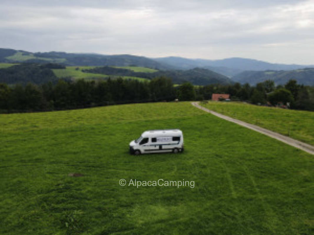 In the middle of nature with a far view