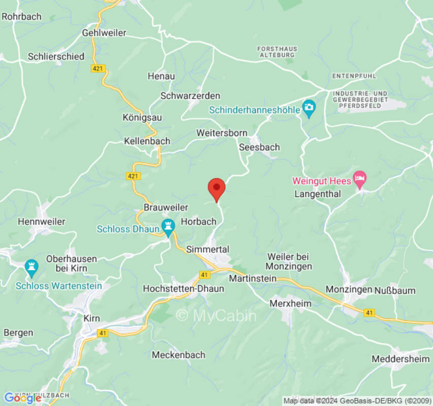 Abgelegene Waldwiese im  Hunsrück