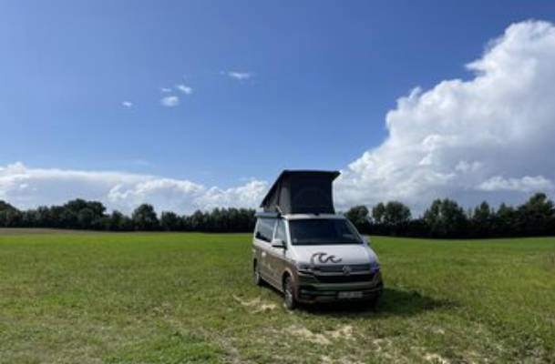 Camping on the Farm near the Baltic Sea