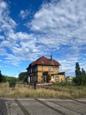 Stellplatz am alten Bahnhof: Naturidylle Fläming